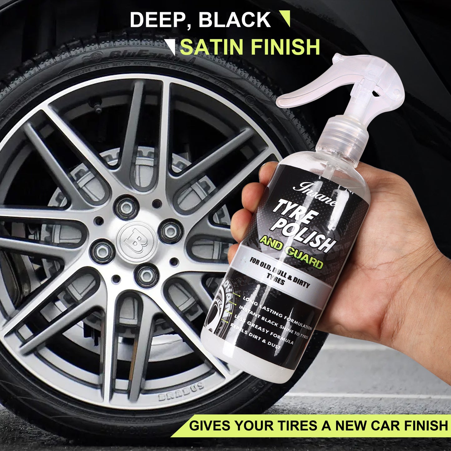 Tyre Polish for Car & Bikes for Tyre Shine - 300 ML