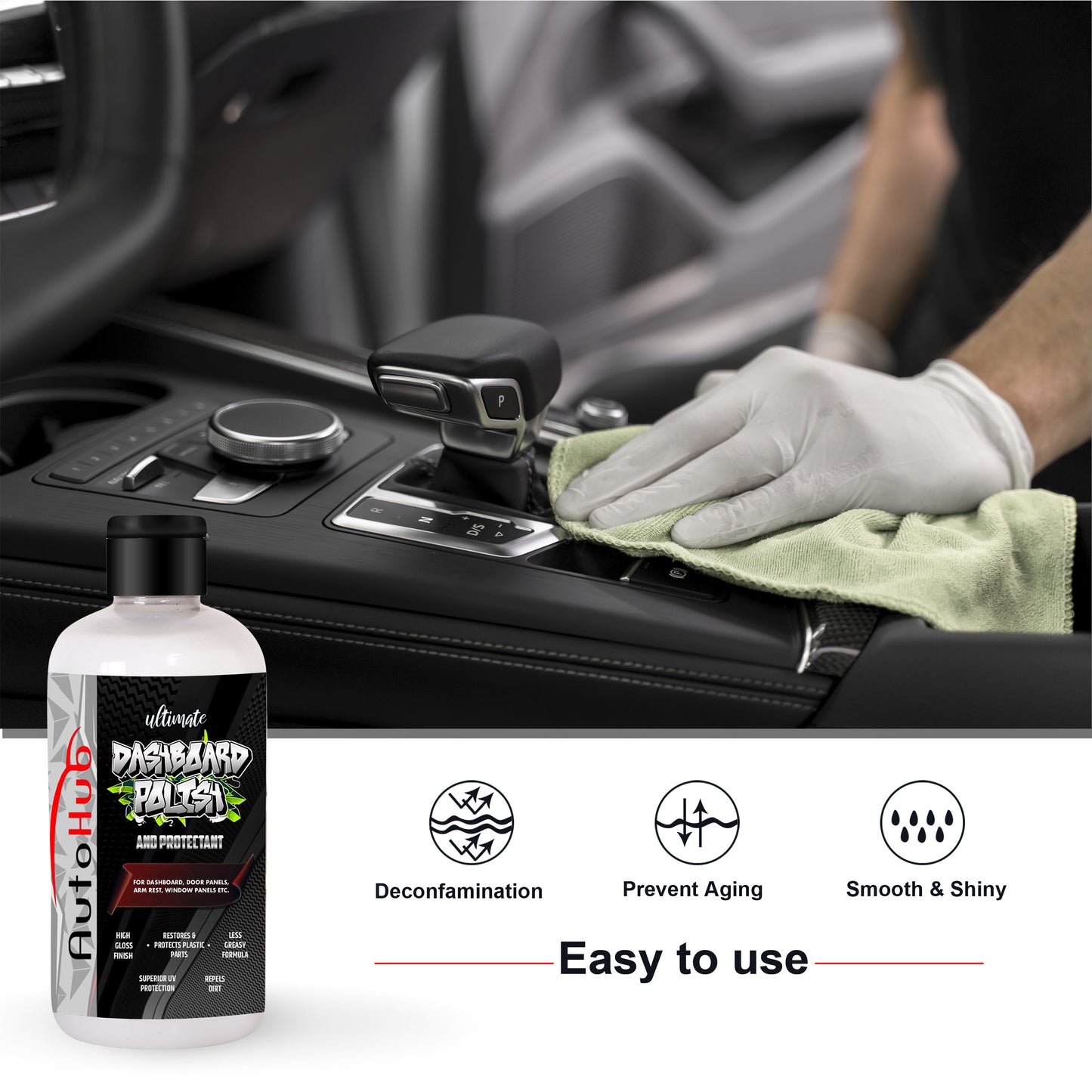 Dashboard Polish High Gloss Finish
