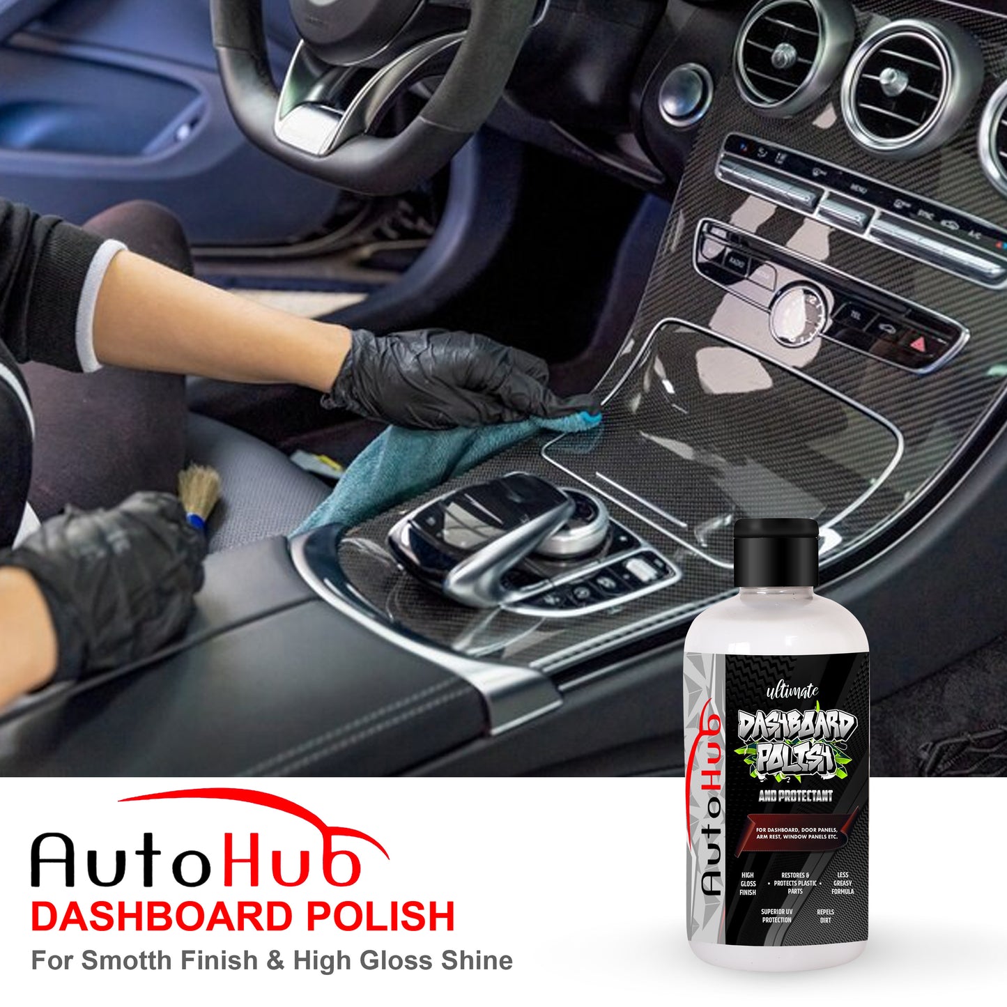 Dashboard Polish High Gloss Finish