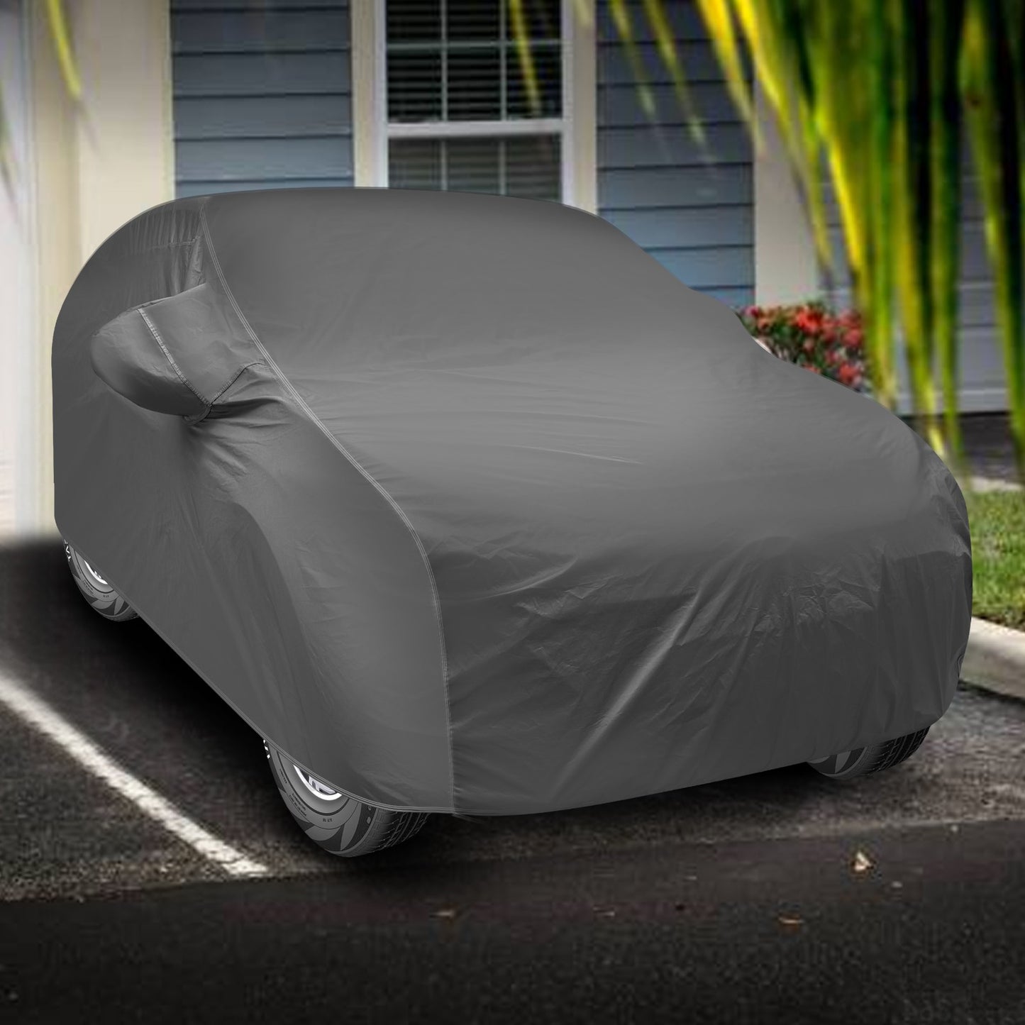 Waterproof Car Body Cover Grey