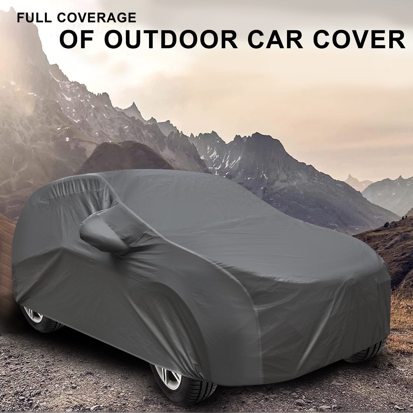 Waterproof Car Body Cover Grey
