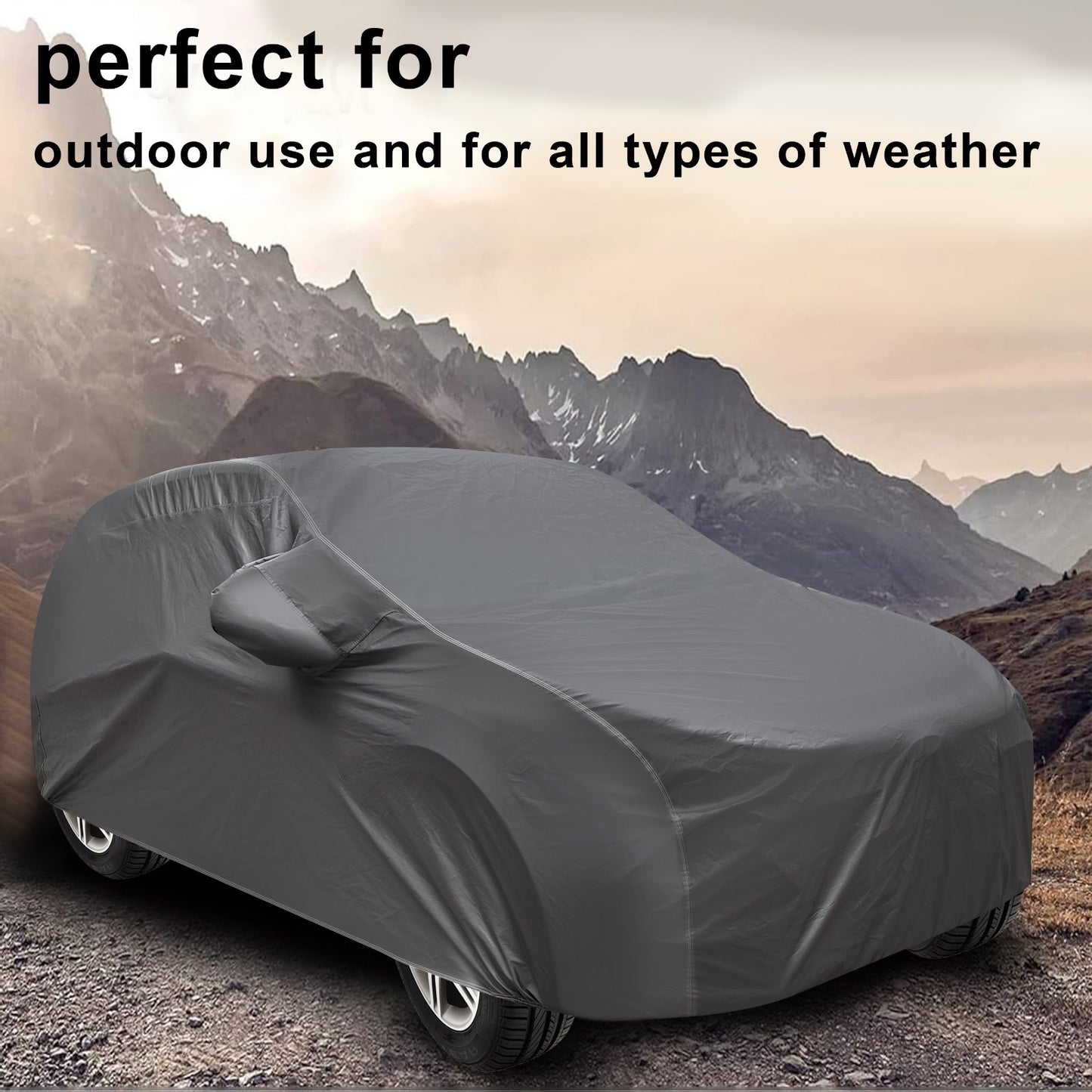 Waterproof Car Body Cover Grey