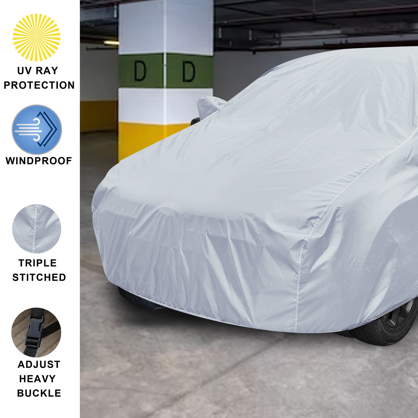 Silver Matty Car Cover