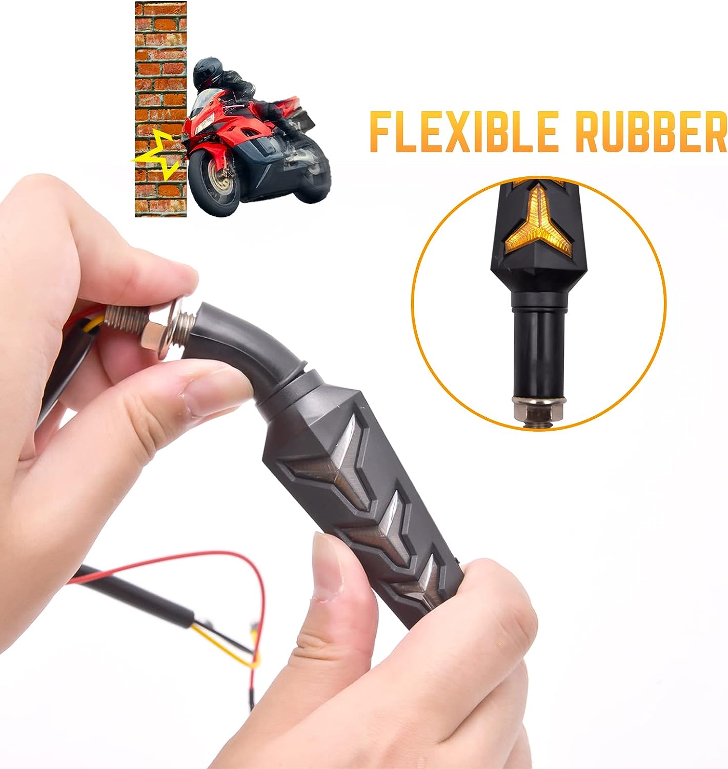 LED Indicator Light for Universal For Bike (Yellow)