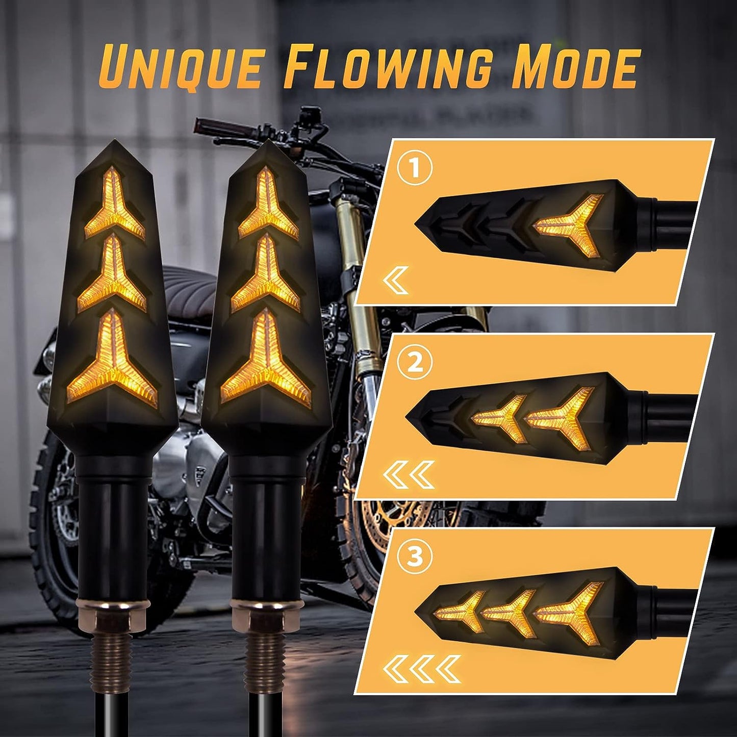 LED Indicator Light for Universal For Bike (Yellow)