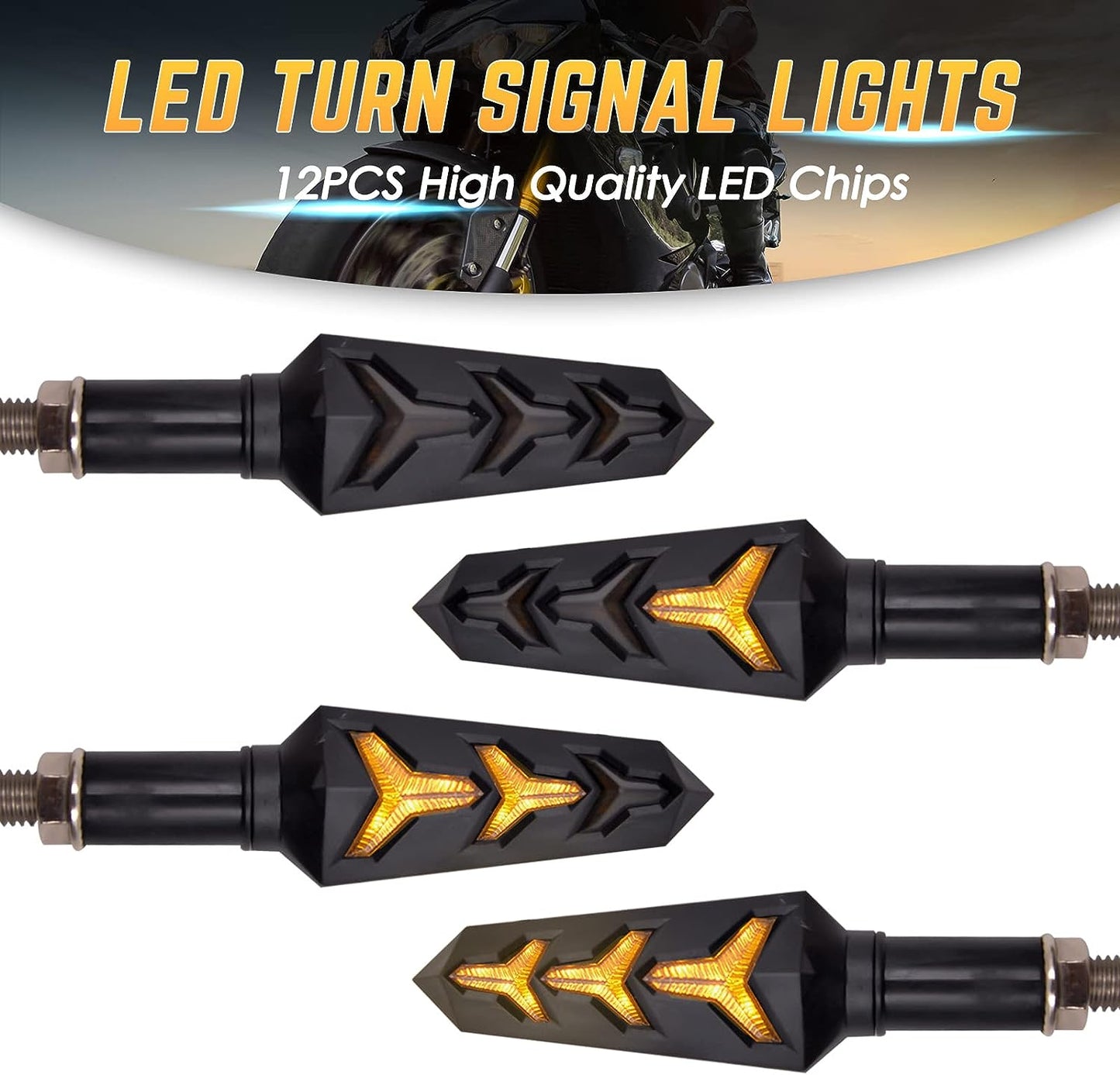 LED Indicator Light for Universal For Bike (Yellow)