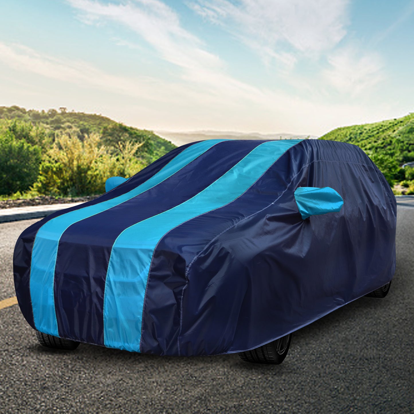 Taffeta Car Cover - Water-Resistant Navy Blue