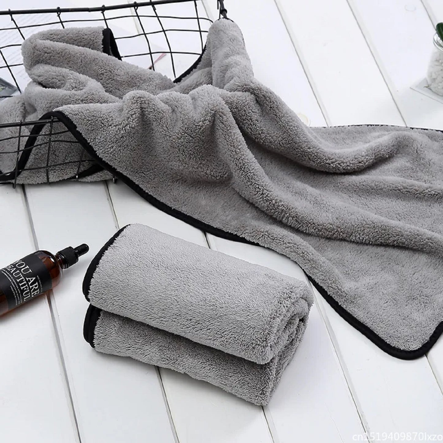 Ultra Soft Microfiber Dual Sided cloth 90x60 CM Grey