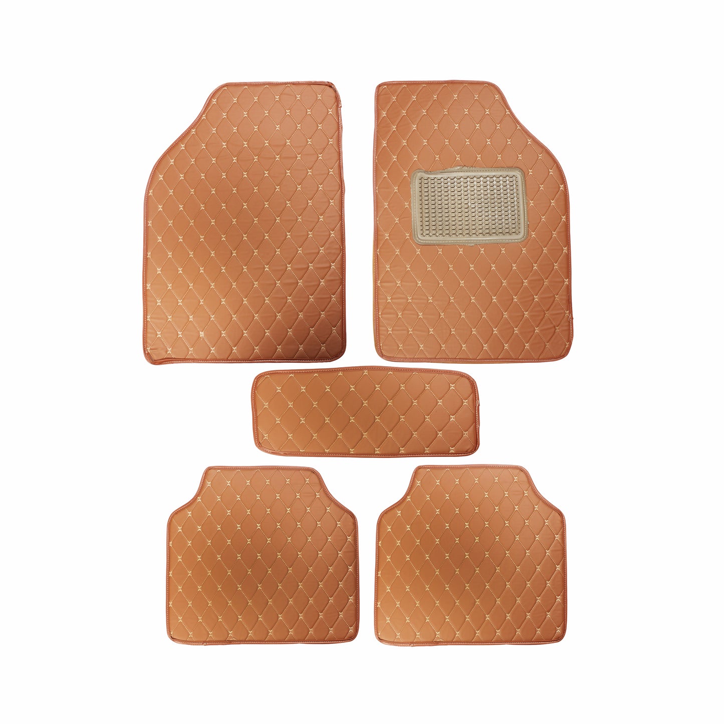 Luxury 2D Universal Car Foot Mats All Cars - Set of 5