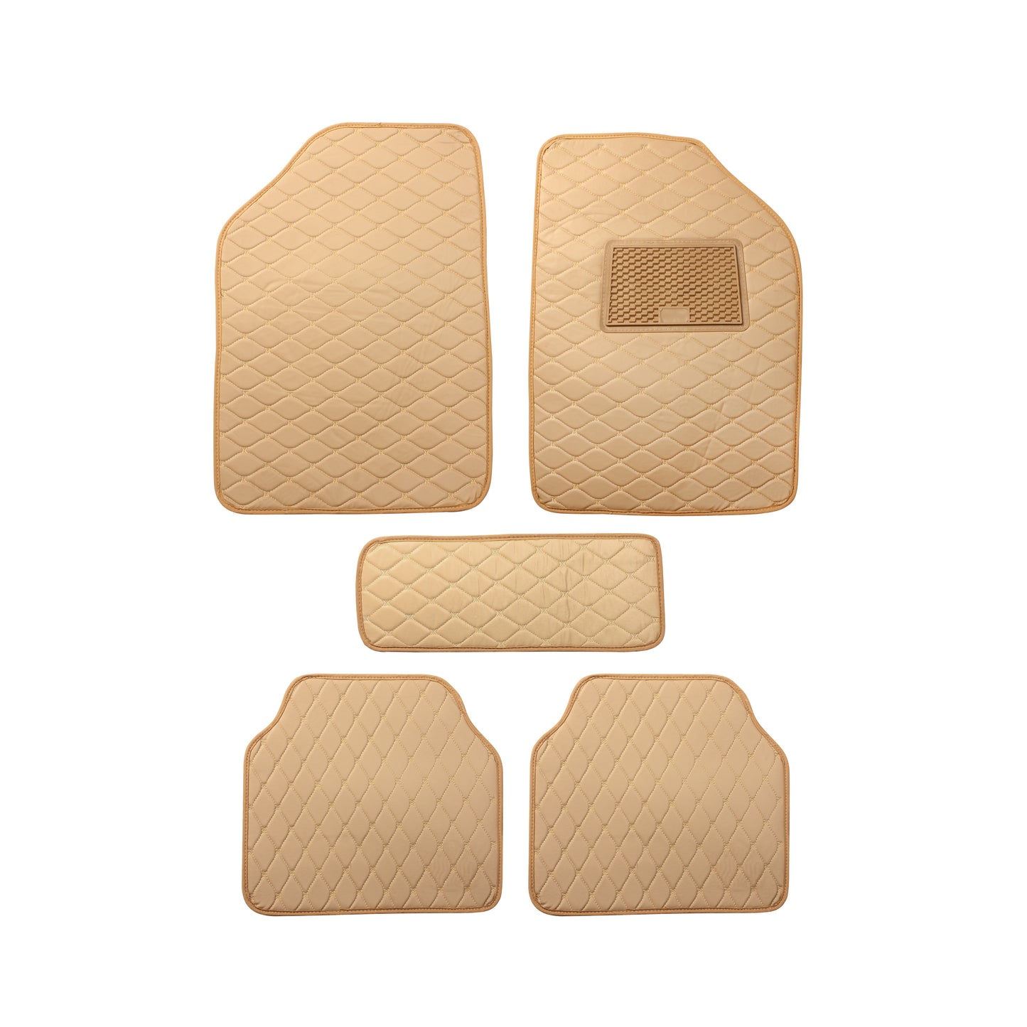 Luxury 2D Universal Car Foot Mats All Cars - Set of 5