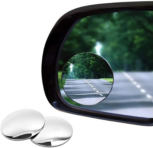 Auto Hub Convex Blind Spot Mirror for Car, Trucks, Bikes- Rear View Car Mirror- Pack of 2
