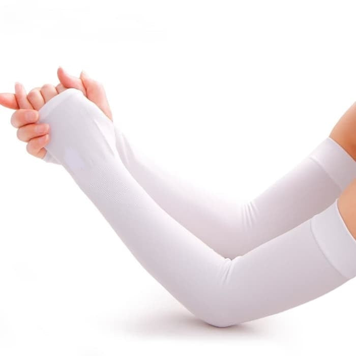 Arm Sleeves for Men & Women White