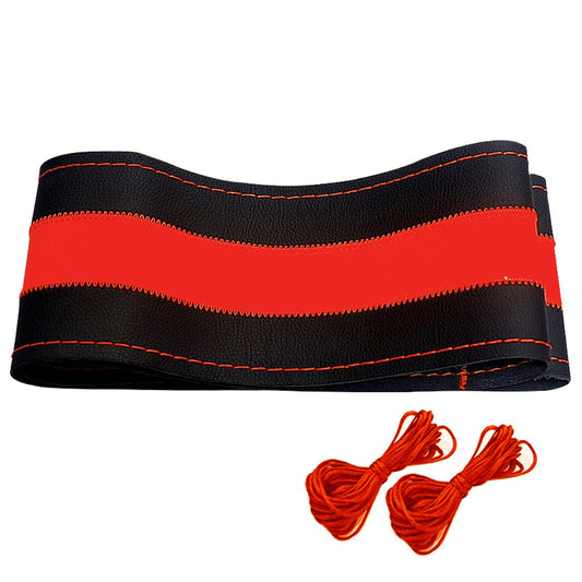 Car Steering Cover For All Cars - Black-Red