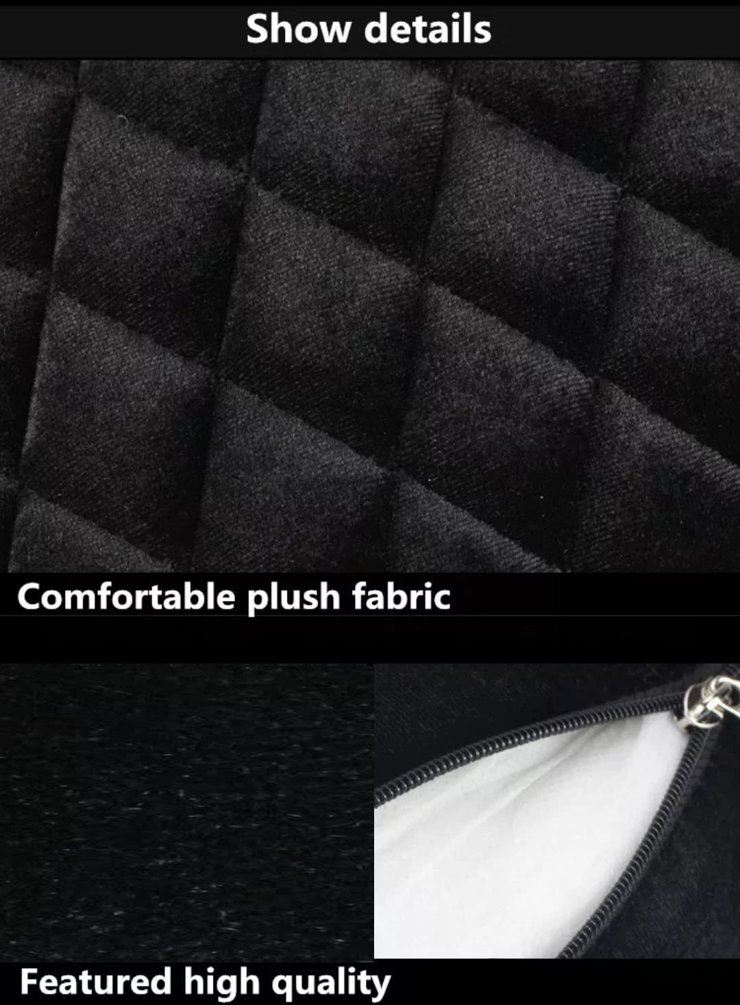 Memory Foam Backrest Support Cushion and Headrest Neck Rest for Car