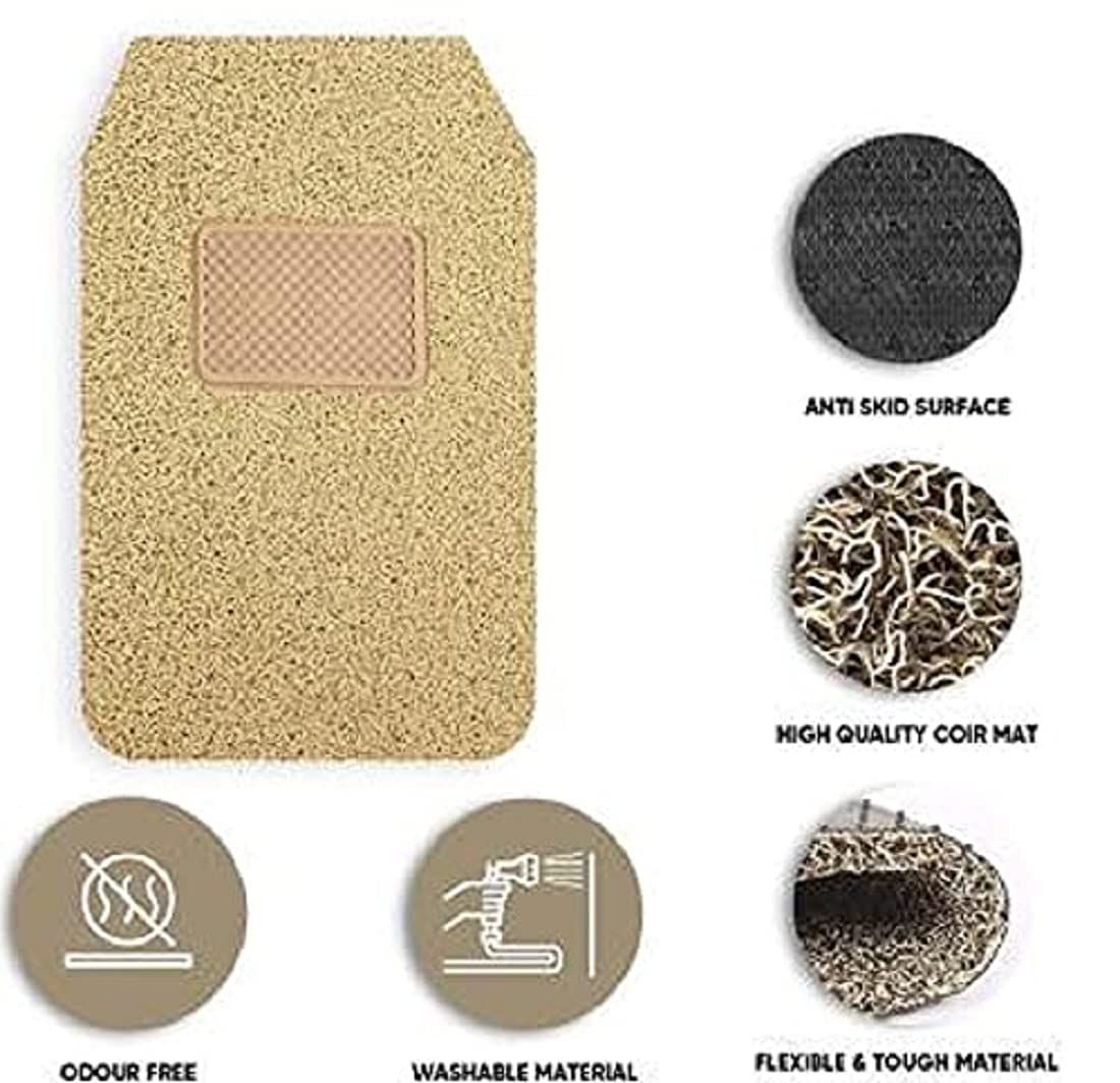 Anti-Skid Curly Grass Car Foot Mat, Universal Fit