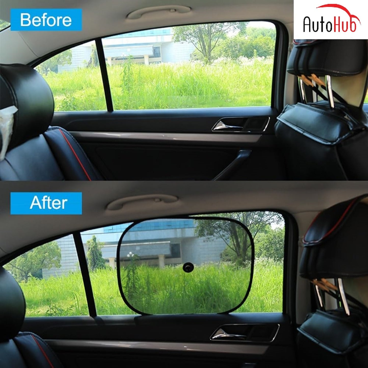 Car Side Windows Sun Shade (4-Pack Black)