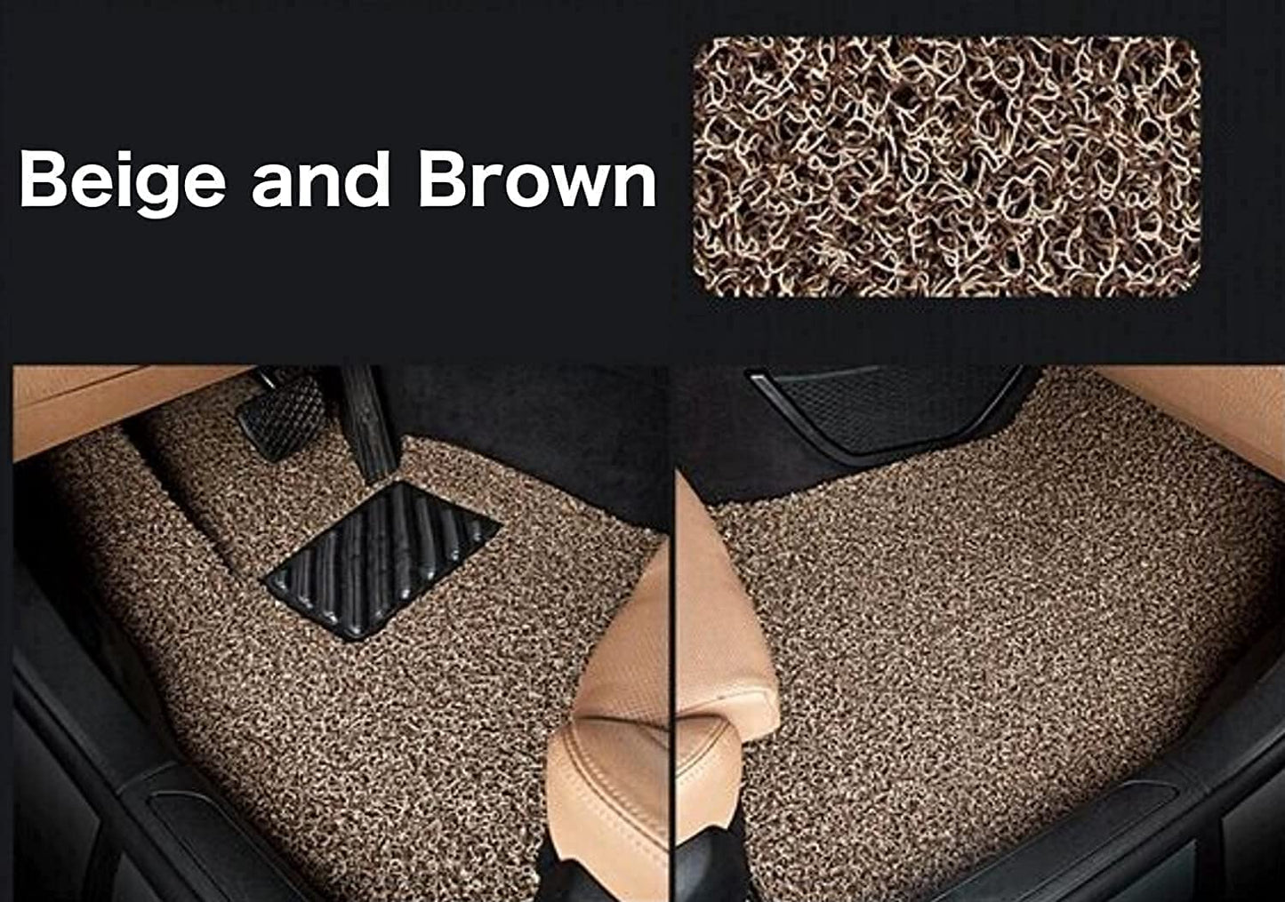Anti-Skid Curly Grass Car Foot Mat, Universal Fit