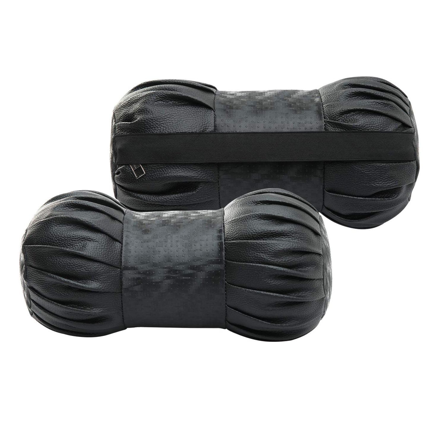 Auto Hub Faux Leather Car Neck Rest for All Cars for Neck Support Car Cushion for Headrest- Pack of 2