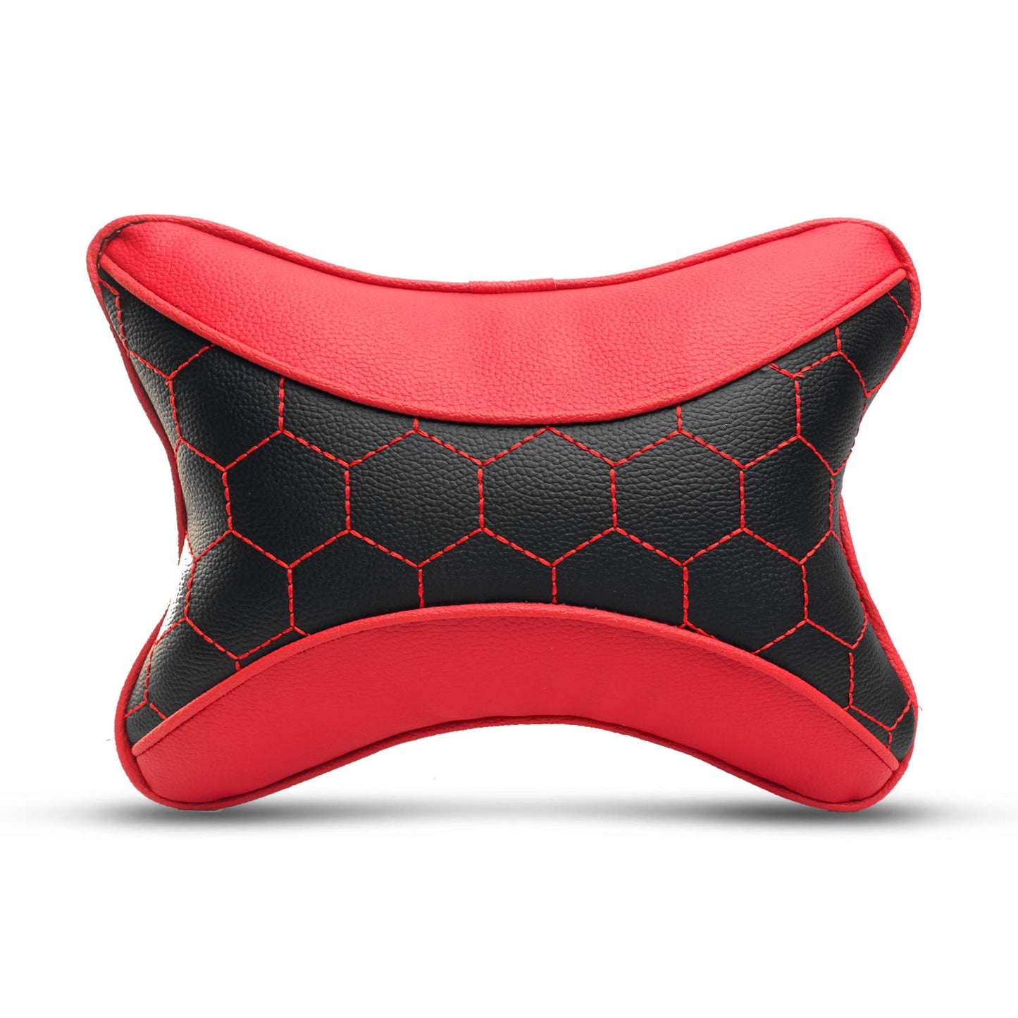 Auto Hub Faux Leather Car Neck Rest for All Cars for Neck Support Car Cushion for Headrest- Pack of 2