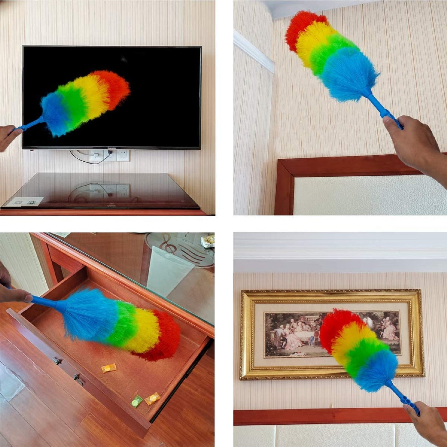 Colorful Anti-Static Microfiber Cleaning Duster