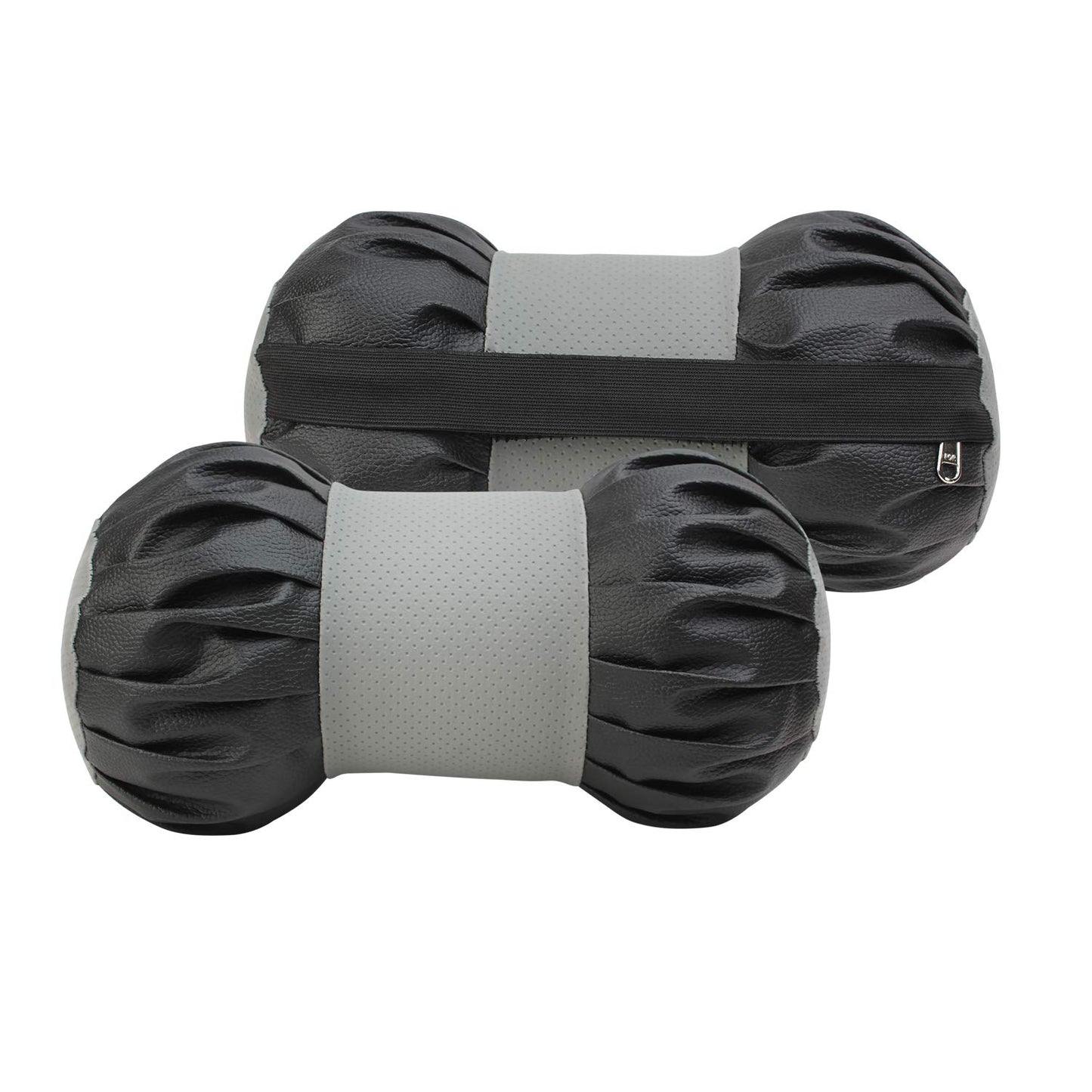 Auto Hub Faux Leather Car Neck Rest for All Cars for Neck Support Car Cushion for Headrest- Pack of 2