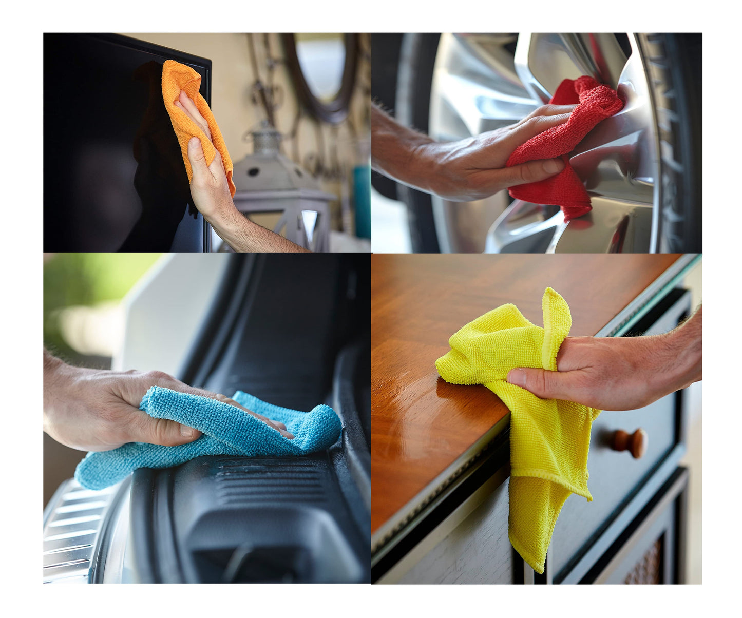 Multi Purpose 250GSM Microfiber cloth 40x40 CM Mix