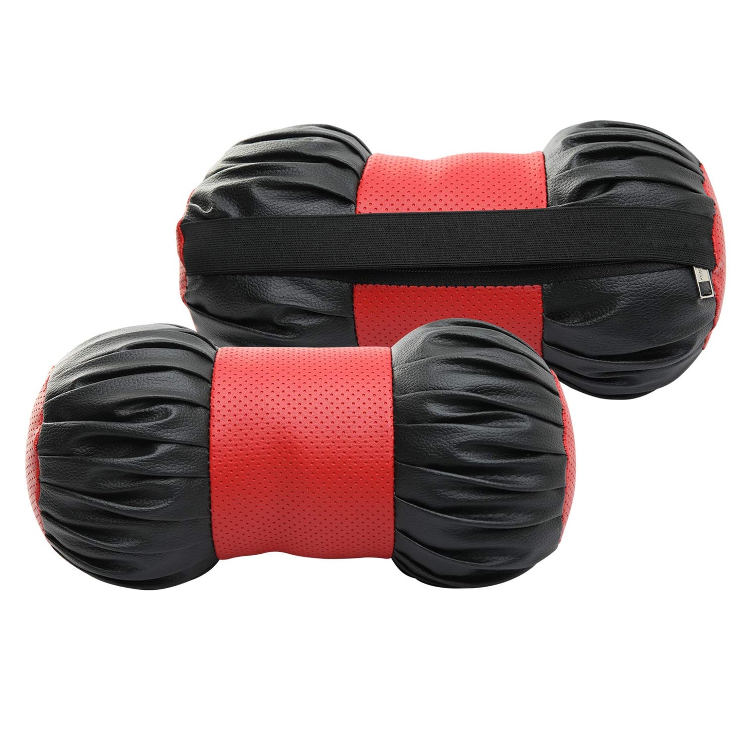 Auto Hub Faux Leather Car Neck Rest for All Cars for Neck Support Car Cushion for Headrest- Pack of 2