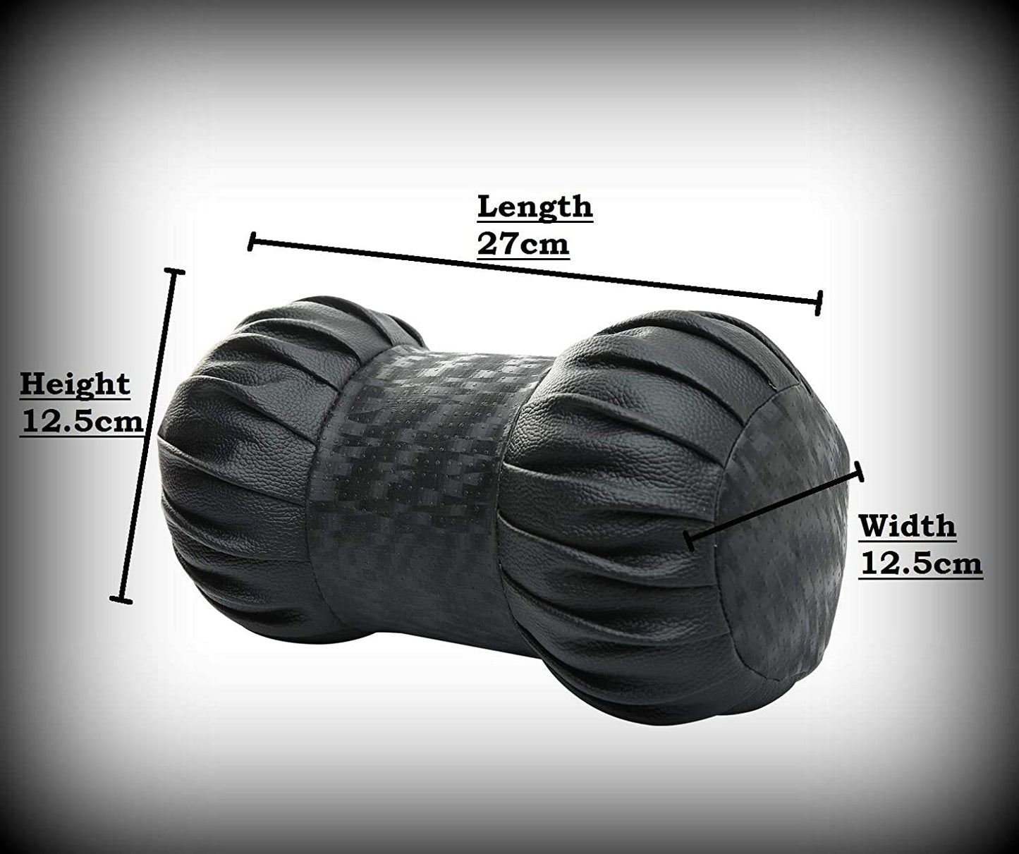 Auto Hub Faux Leather Car Neck Rest for All Cars for Neck Support Car Cushion for Headrest- Pack of 2