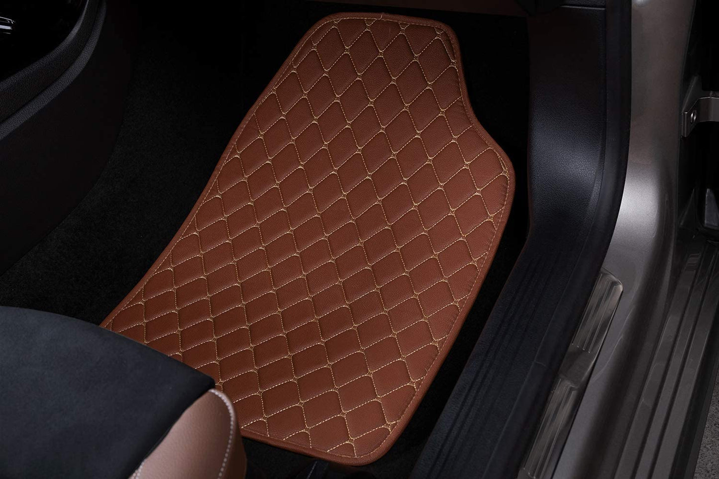 Luxury 2D Universal Car Foot Mats All Cars - Set of 5