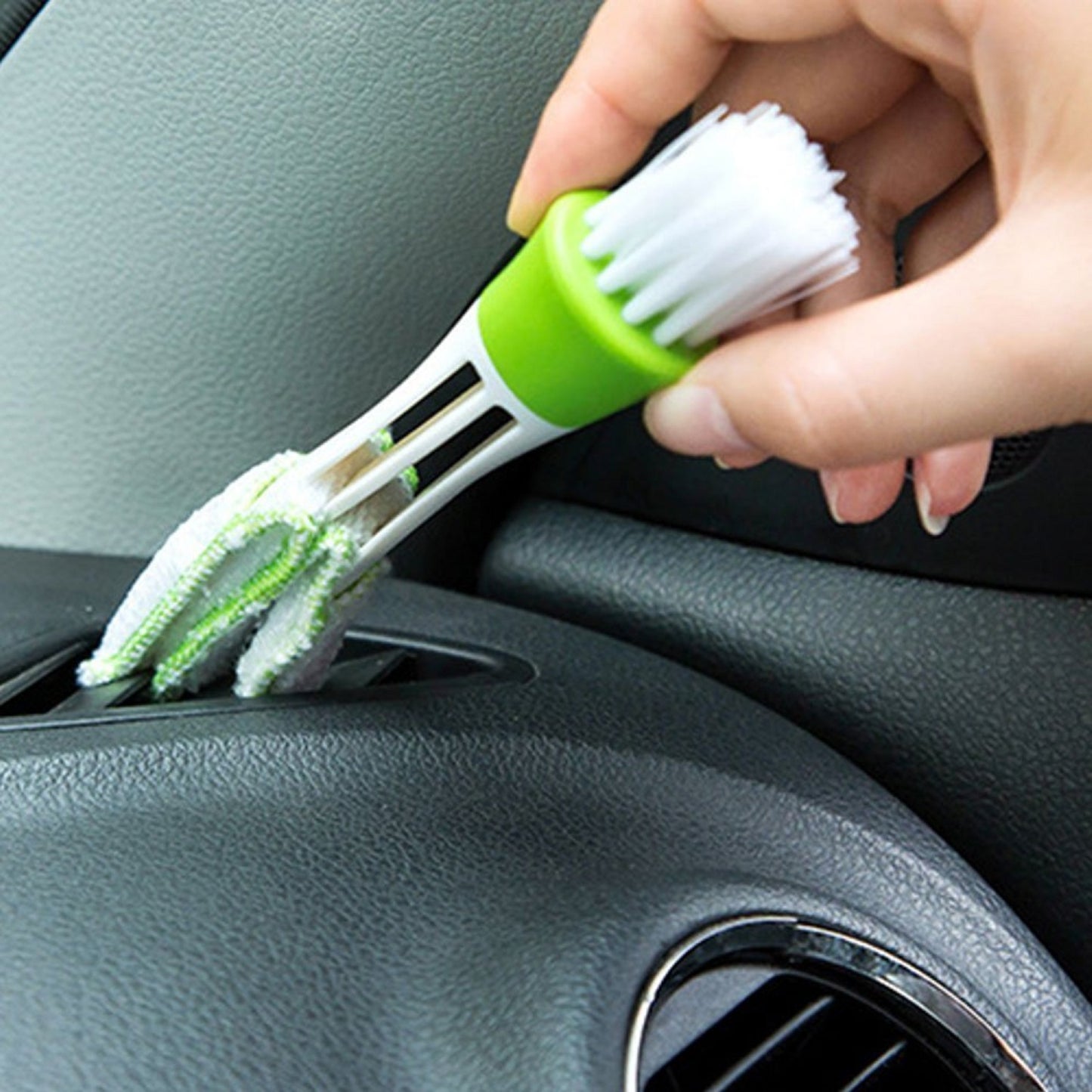 Multipurpose Microfiber Car AC Vent Cleaning Brush - Pack of 2