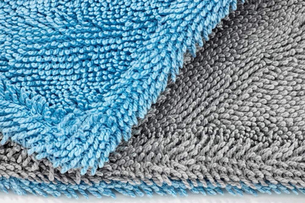 Auto Hub Heavy Microfiber Cloth for Car Cleaning and Detailing, Double Sided, Extra Thick Plush Microfiber Towel Lint-Free, 1200 GSM