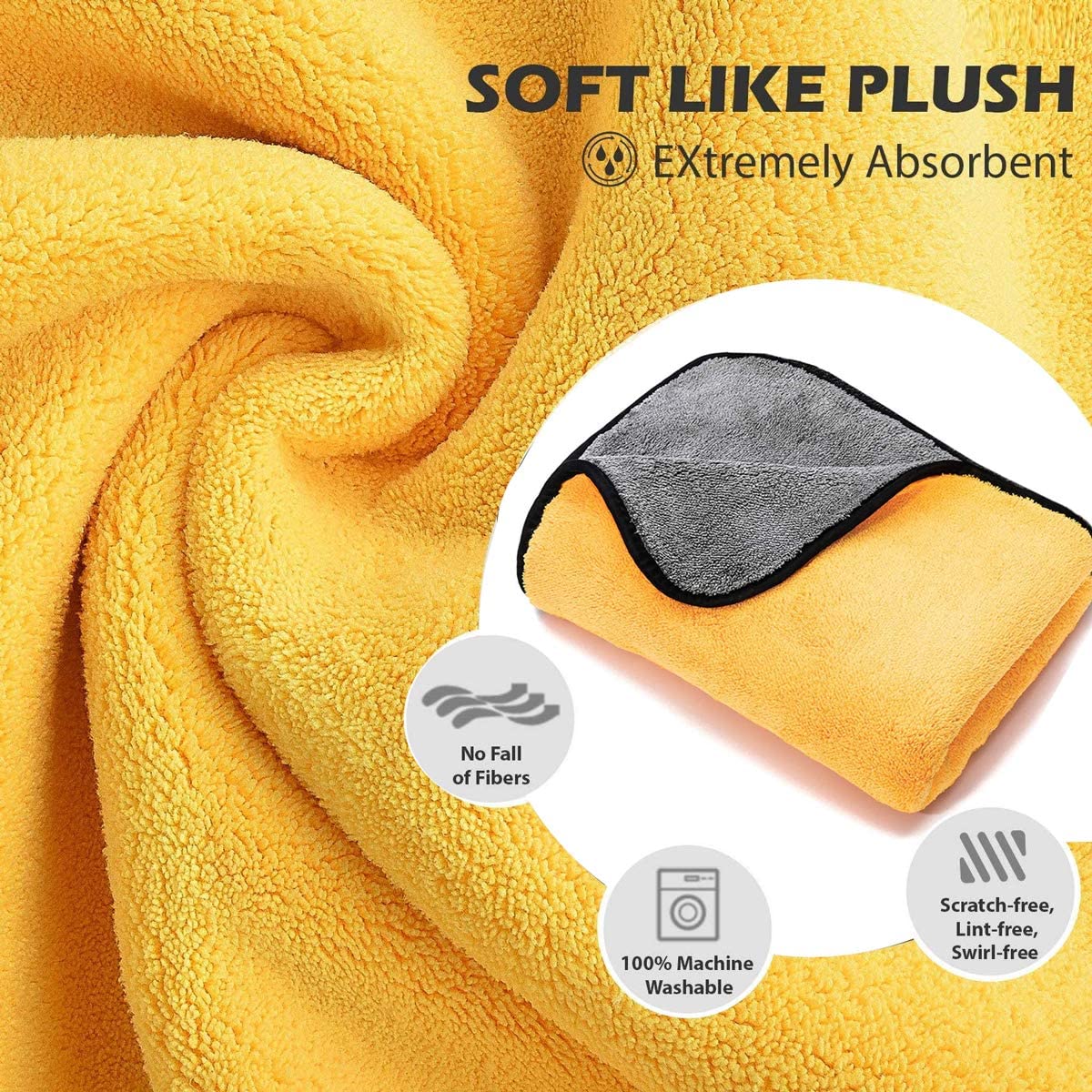 Ultra Soft 600GSM Microfiber cloth 40x40 CM Mix