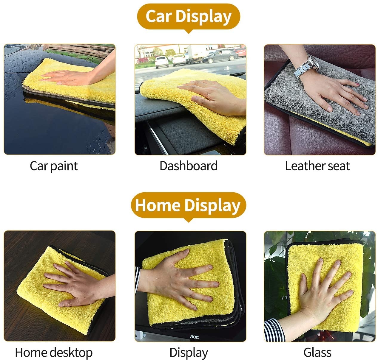 Ultra Soft 600GSM Microfiber cloth 40x40 CM Mix