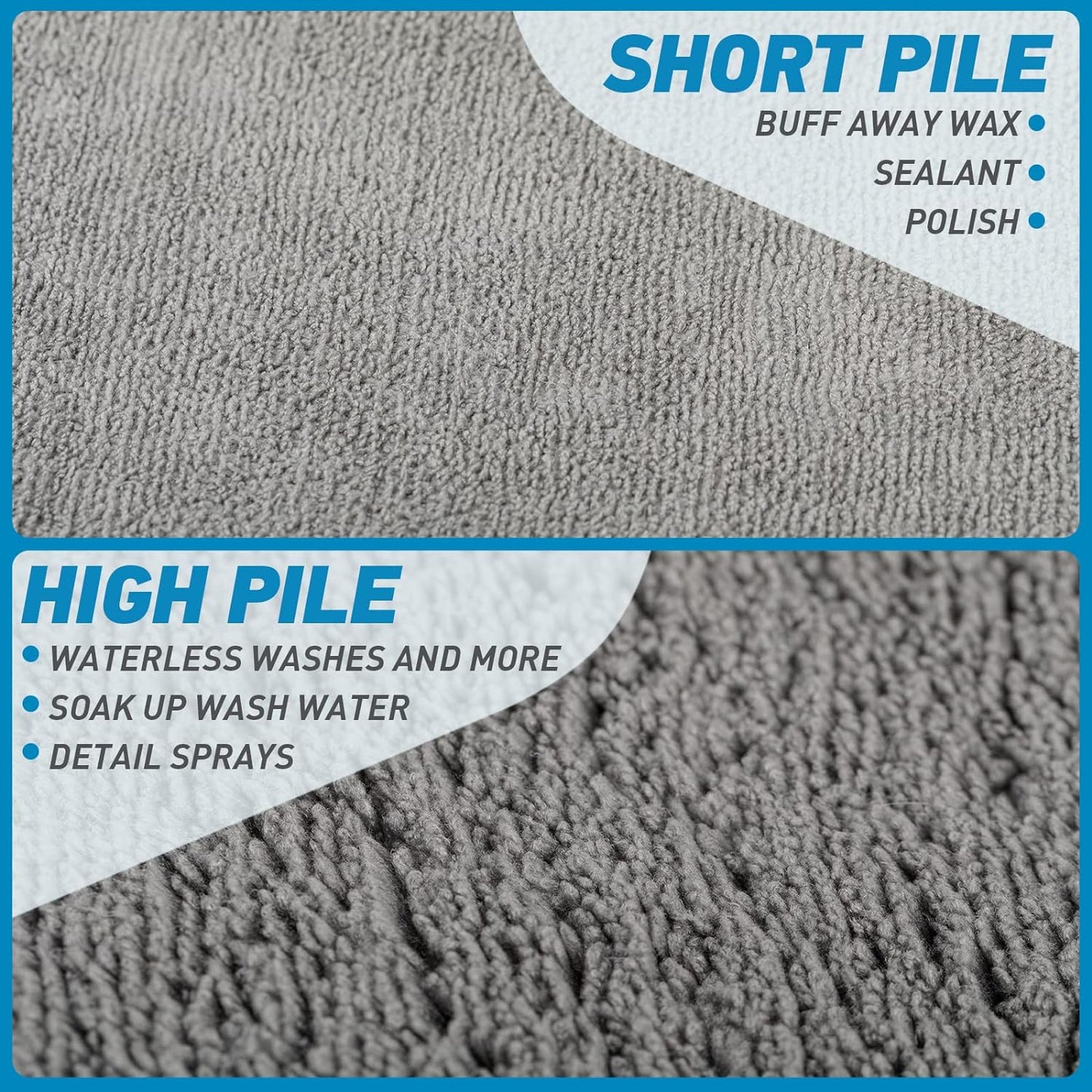 Ultra Soft 340 GSM Microfiber Cleaning Cloth 40x40 CM Grey