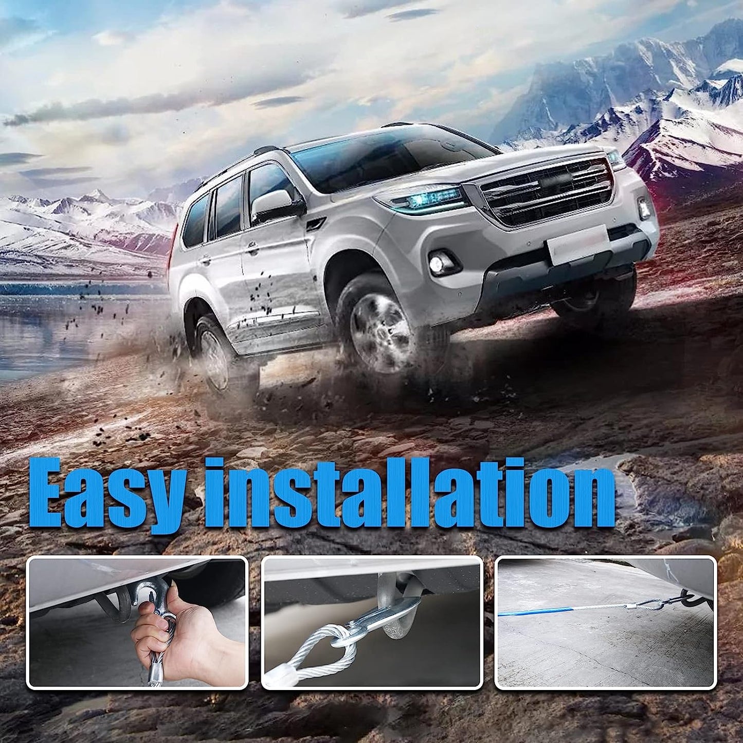 Auto Hub Towing Cable for Car . 5 ton- Tow Rope, Car Towing Cable