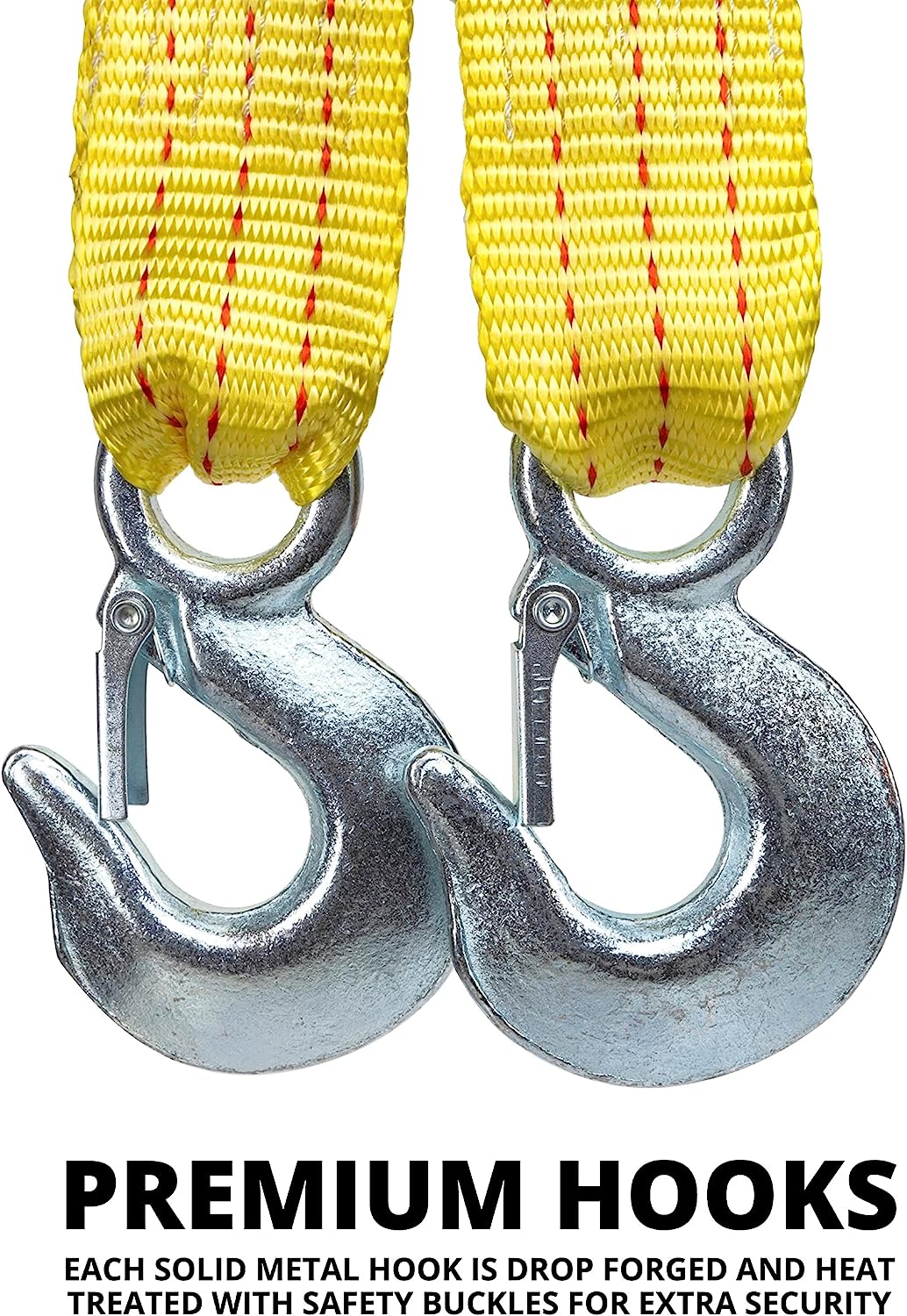 Auto Hub Nylon Tow Rope For Car with Heavy Hooks, Towing Strap for Car - 3 Tons, 4 mtr