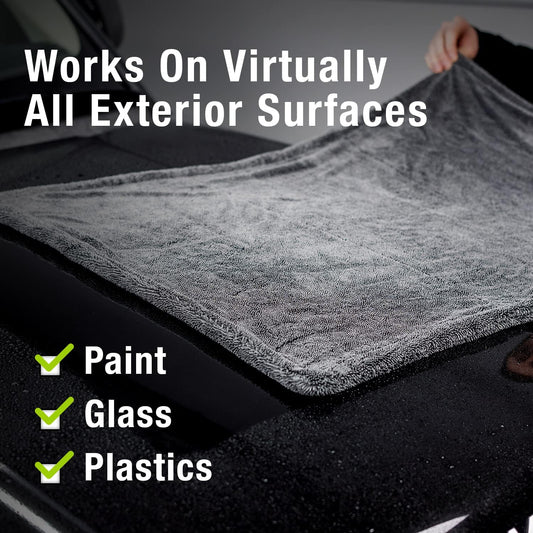 Heavy Microfiber Cloth 1600GSM for Car Cleaning and Detailing, Double Sided, Extra Thick Plush Microfiber Towel.