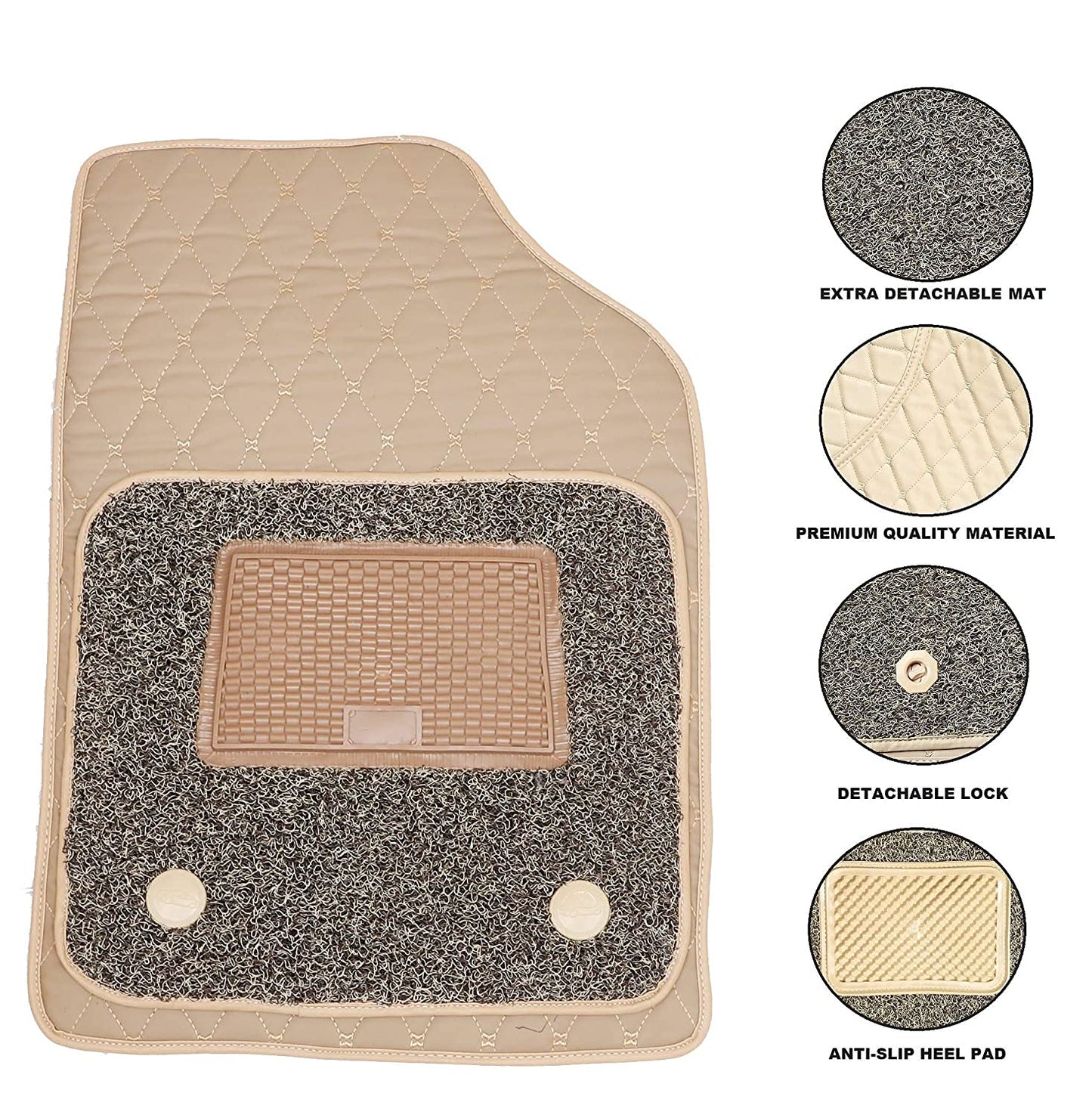 7D Universal Leather Car Floor Mats