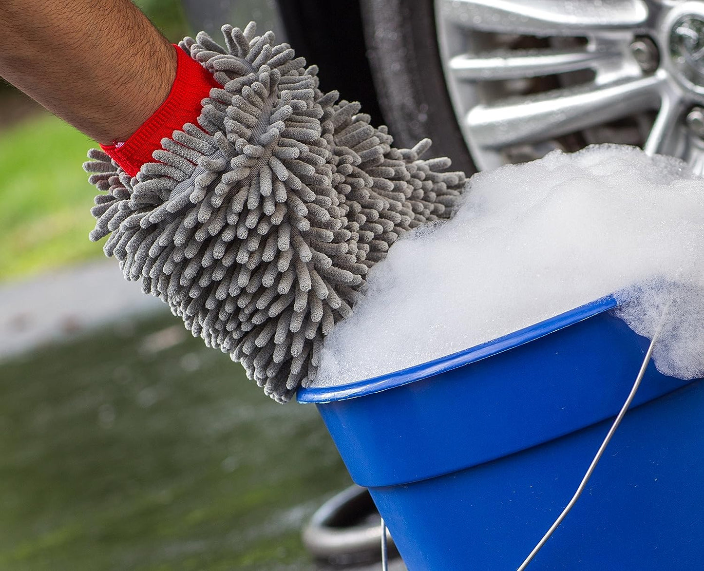 Chenille Microfiber Wash Mitt, Car Cleaning Gloves