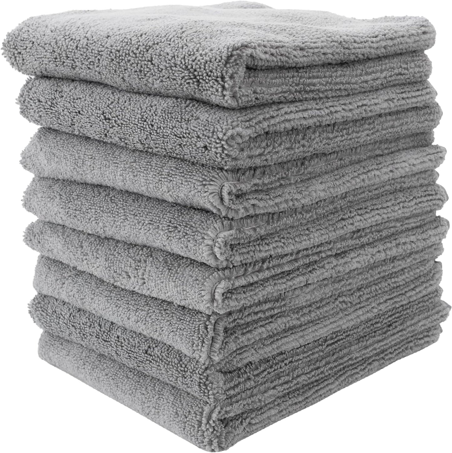 Ultra Soft 340 GSM Microfiber Cleaning Cloth 40x40 CM Grey