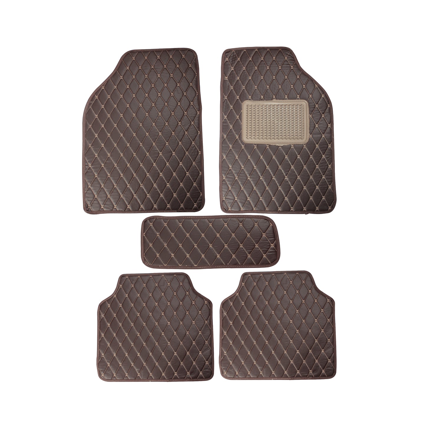 Luxury 2D Universal Car Foot Mats All Cars - Set of 5