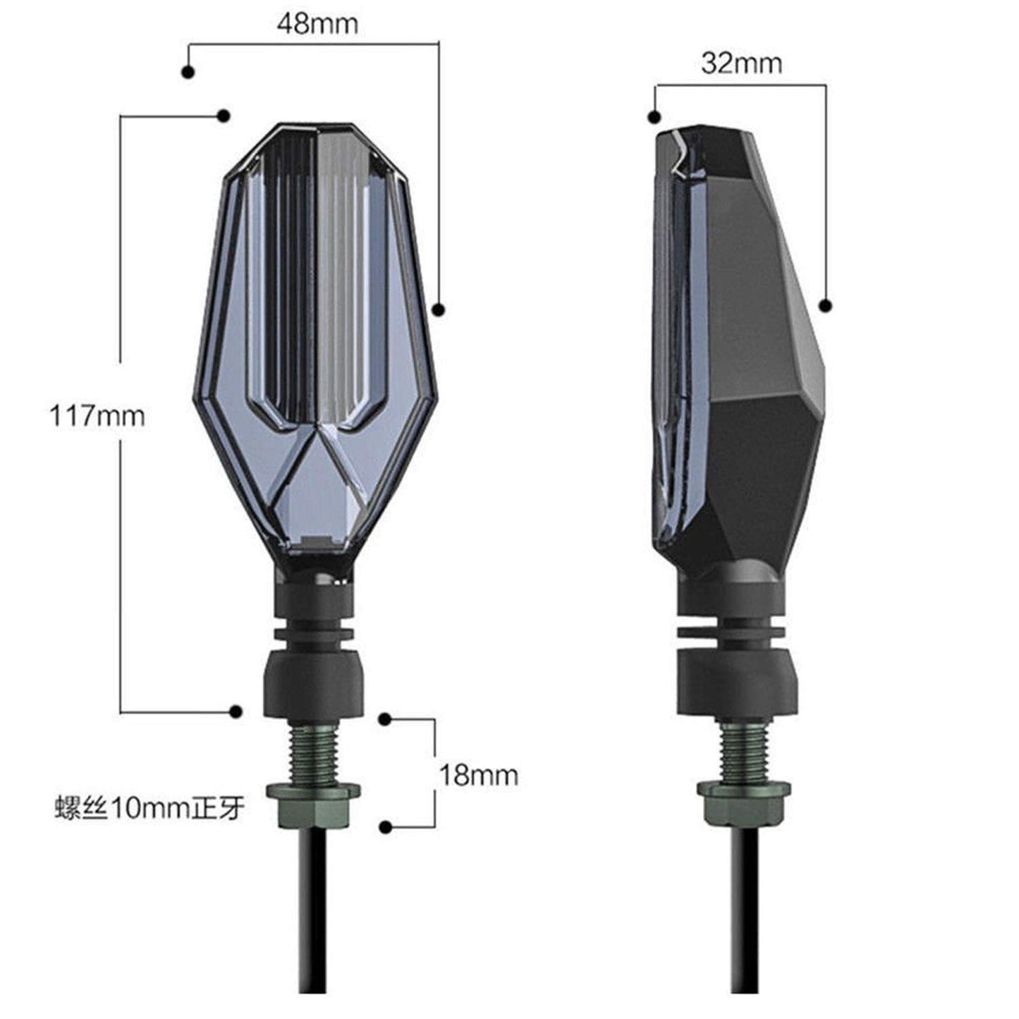 LED Indicator Light for Universal For Bike (Blue, Yellow)
