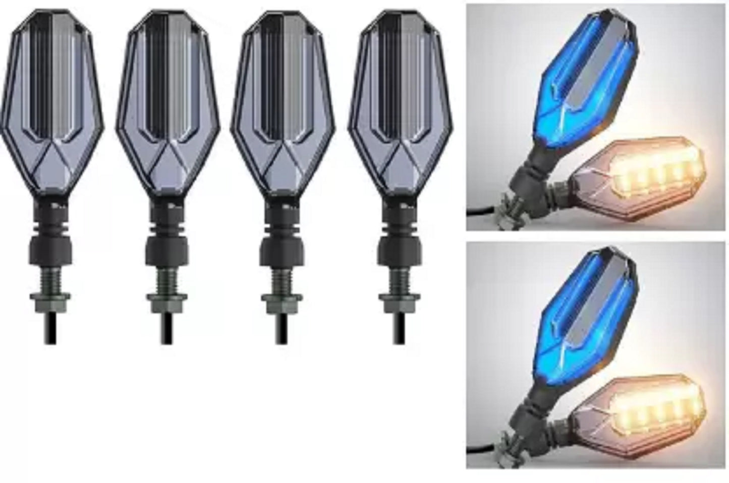 LED Indicator Light for Universal For Bike (Blue, Yellow)