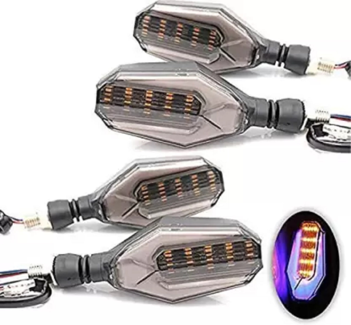 LED Indicator Light for Universal For Bike (Blue, Yellow)