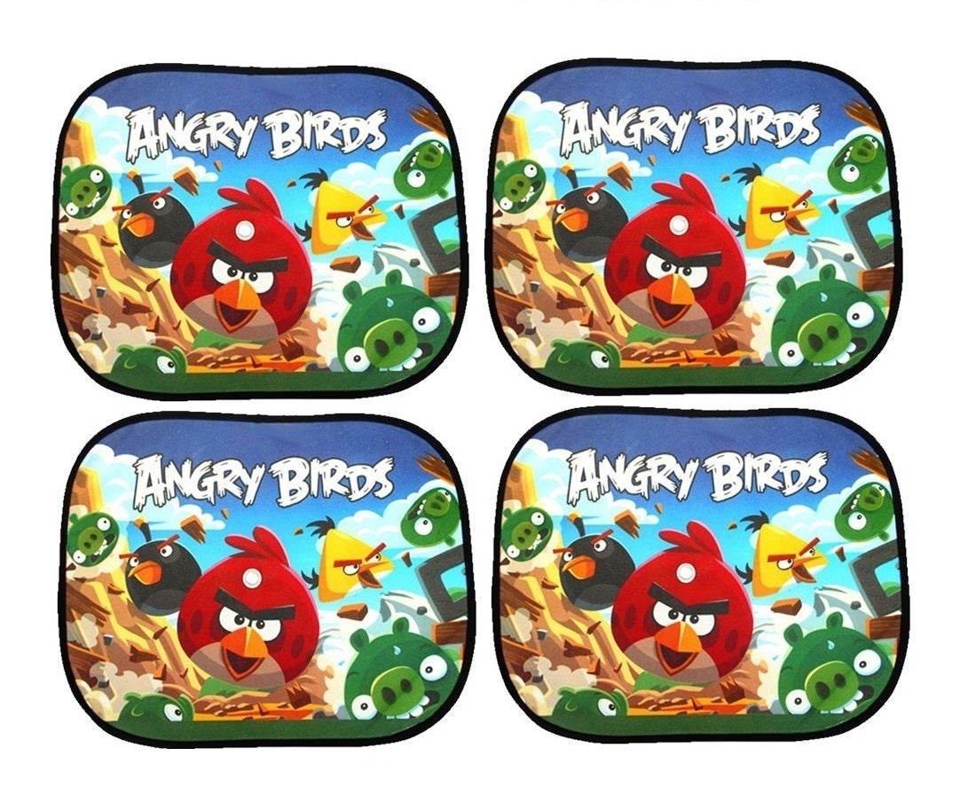 Car Side Windows Sun Shade (4-Pack Angry Birds)