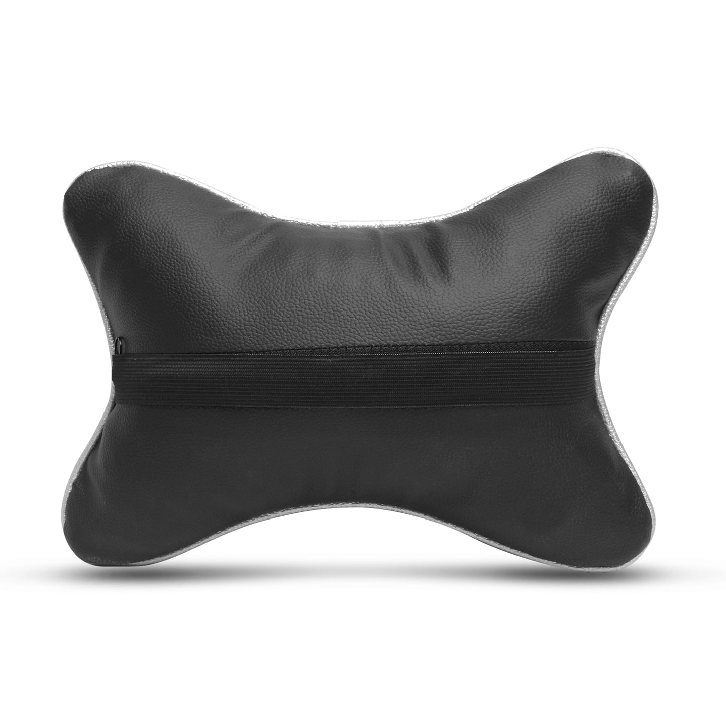 Auto Hub Beige Leatherite Car Neckrest Cushion Combo (Pack of 4)
