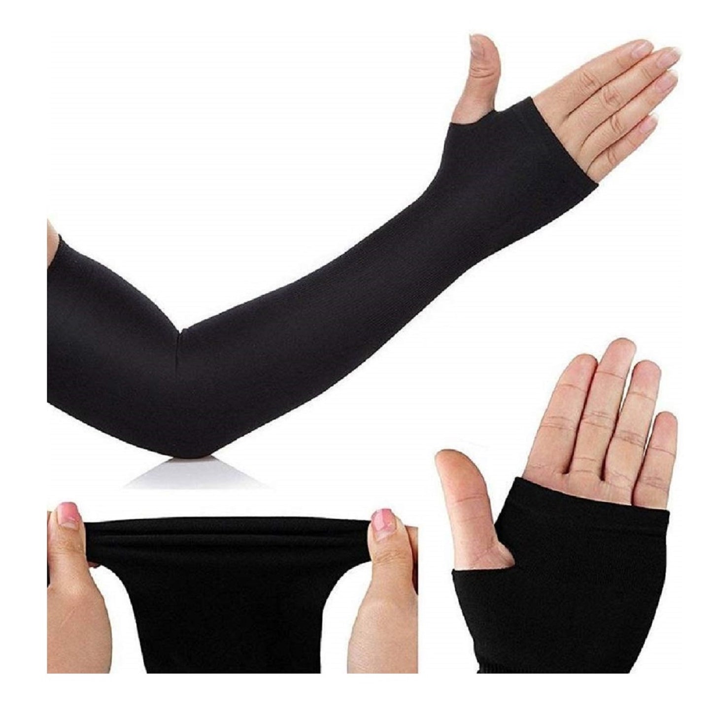Arm Sleeves for Men & Women Black