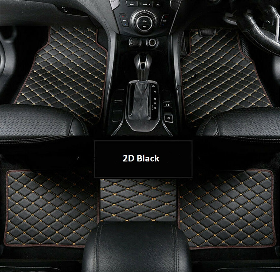 Luxury 2D Universal Car Foot Mats All Cars - Set of 5