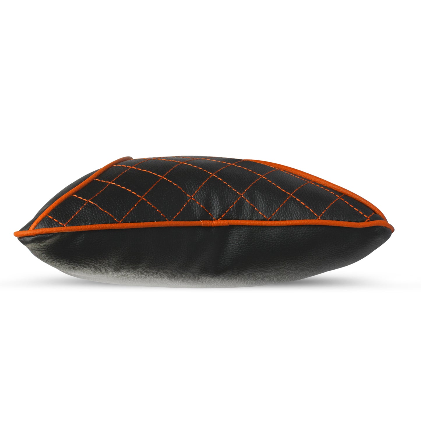 Auto Hub Beige Leatherite Car Neckrest Cushion Combo (Pack of 4)