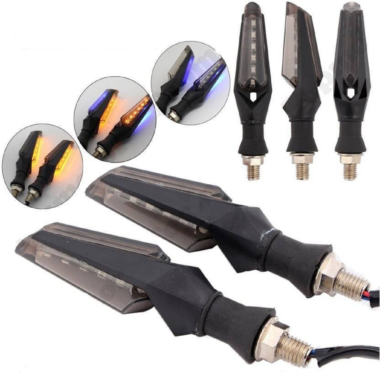 LED Indicator Light for Universal For Bike (Yellow, Blue)